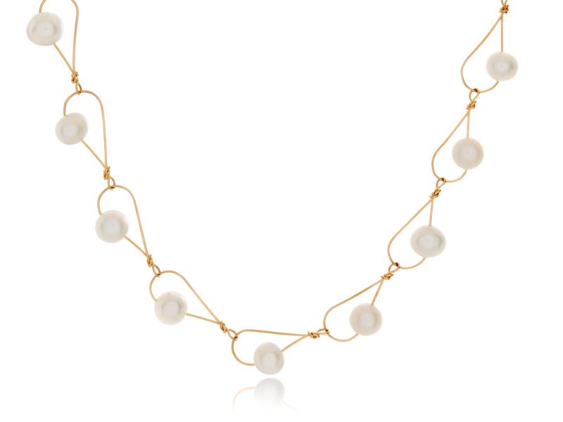 Rain White Pearl Necklace - Pamela Lauz Jewellery