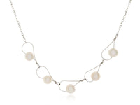 Rain White Pearl Segment Necklace - Pamela Lauz Jewellery