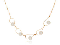 Rain White Pearl Segment Necklace - Pamela Lauz Jewellery