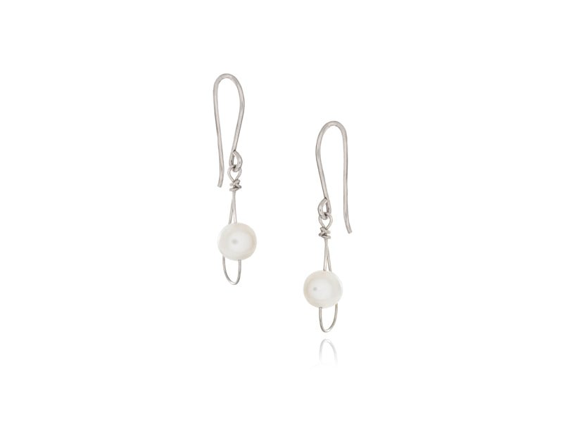 Rain White Pearl Single Earrings - Pamela Lauz Jewellery