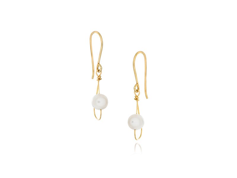 Rain White Pearl Single Earrings - Pamela Lauz Jewellery