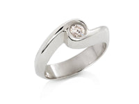 Rosebud Diamond Solitaire Ring - Pamela Lauz Jewellery