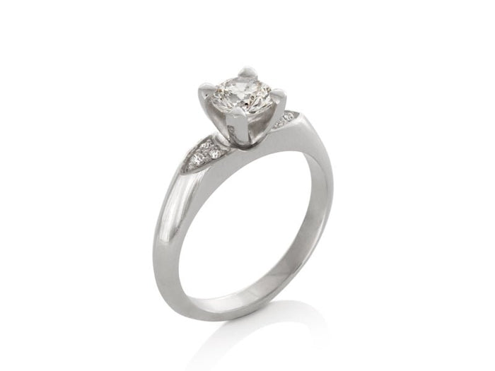 Round Brilliant Diamond Engagement Ring - Pamela Lauz Jewellery