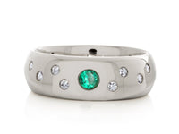 Solstice Diamond and Emerald Ring - Pamela Lauz Jewellery