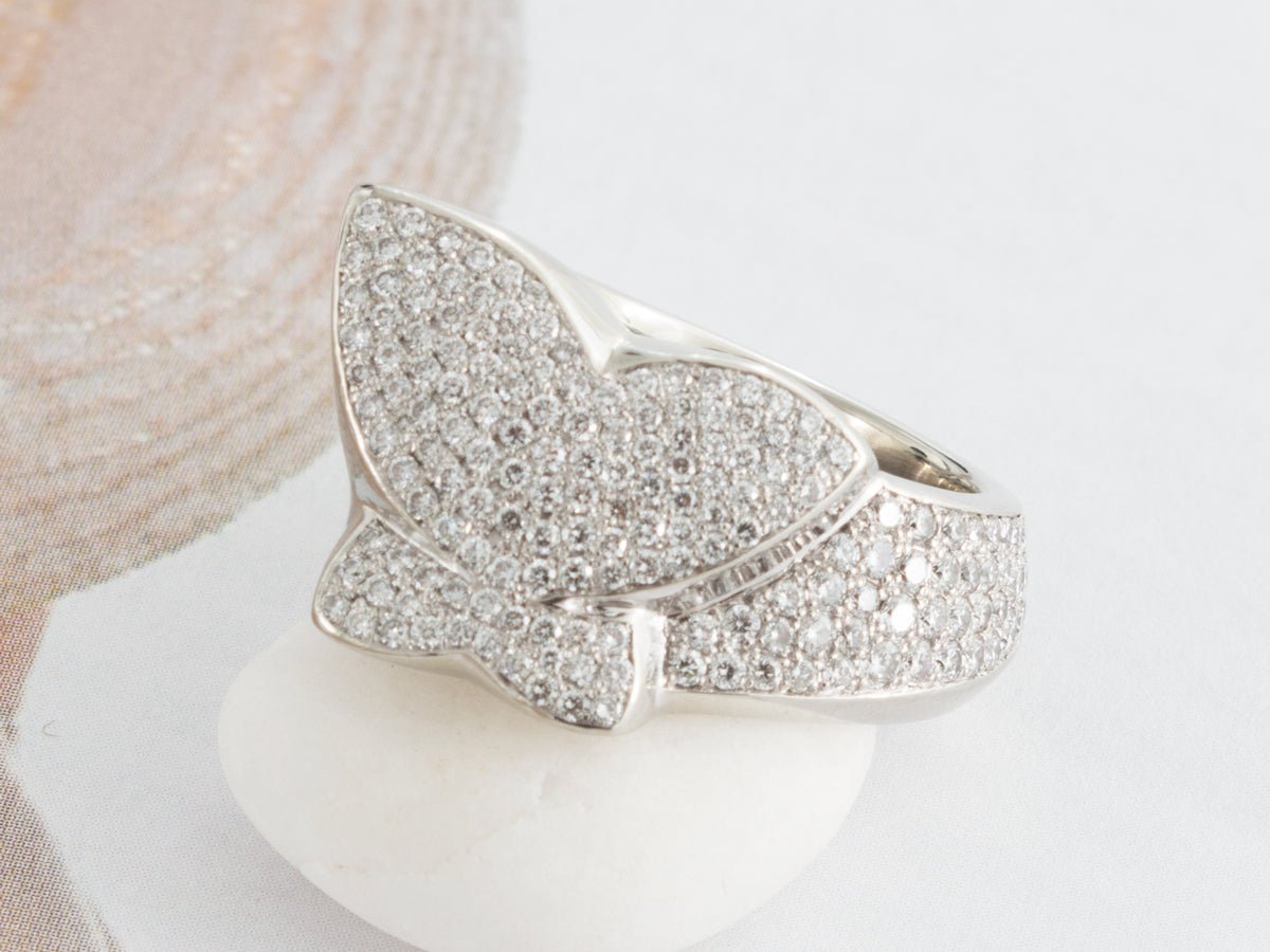 Solstice Diamond Butterfly Cocktail Ring - Pamela Lauz Jewellery