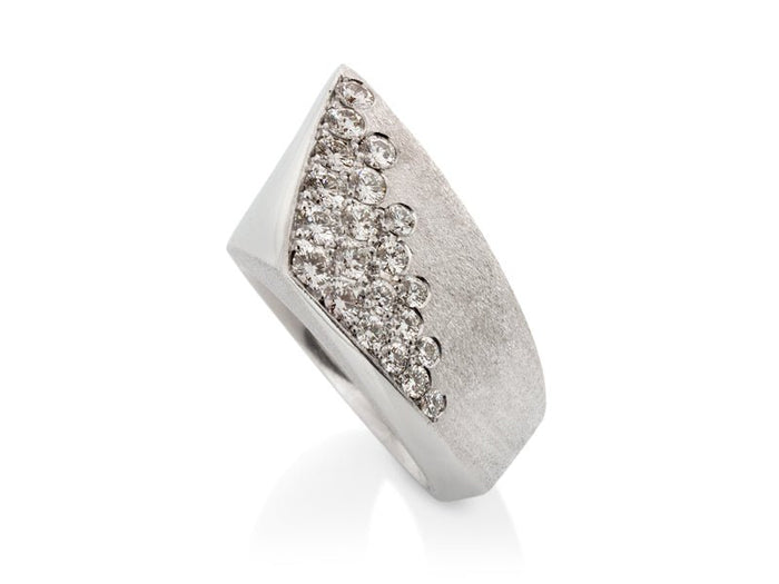 Solstice Diamond Dip Cocktail Ring - Pamela Lauz Jewellery