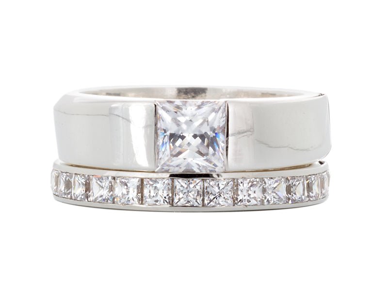 Solstice Princess Diamond Wedding Ring - Pamela Lauz Jewellery
