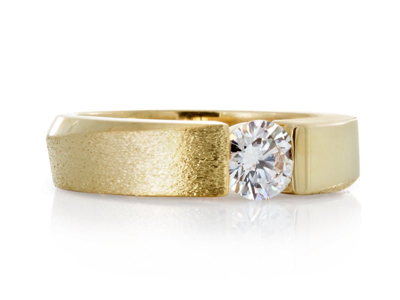 Solstice Round Diamond Wedding Ring - Pamela Lauz Jewellery