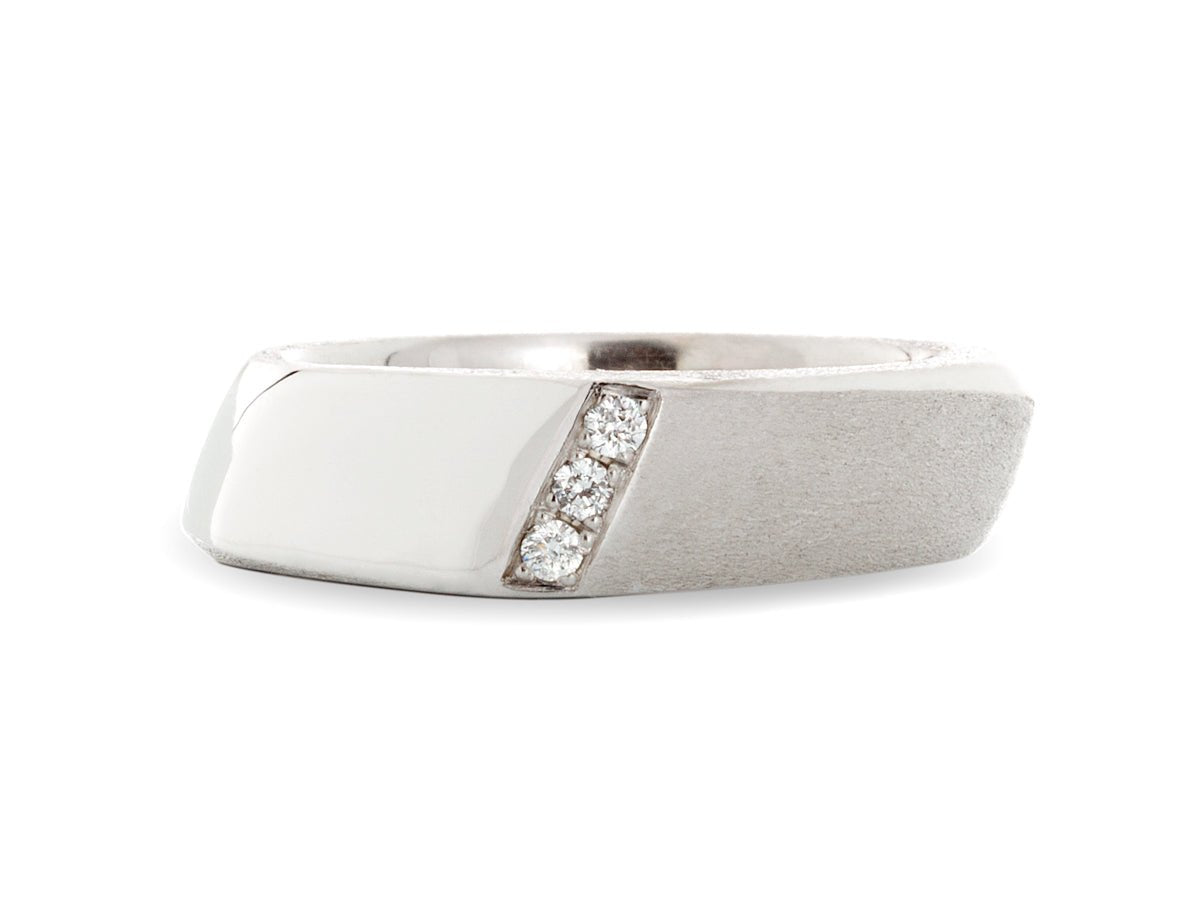Solstice Three-Diamond Ring - Pamela Lauz Jewellery