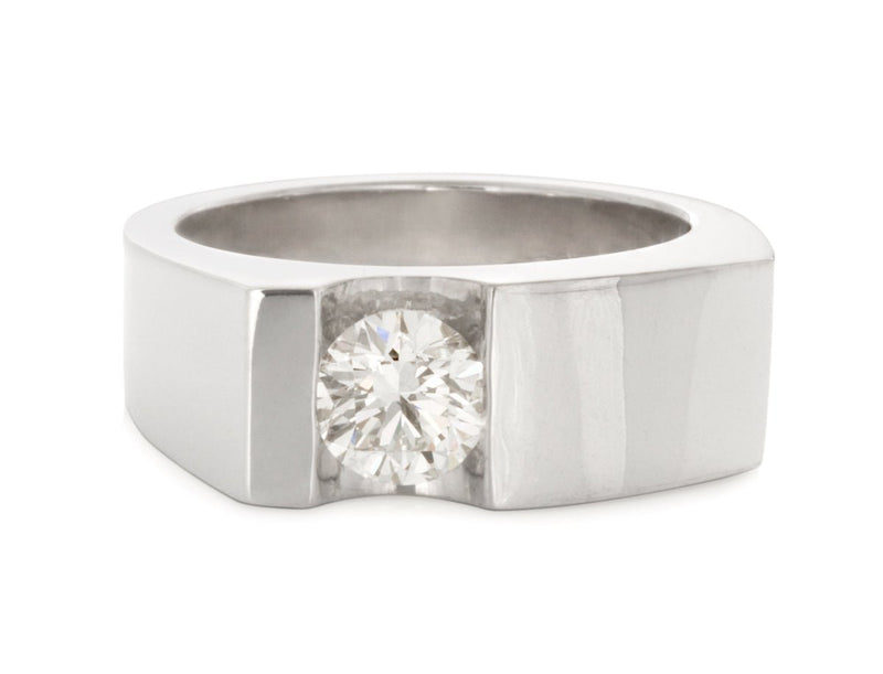 Surface Ring with Channel-set Diamond - Pamela Lauz Jewellery