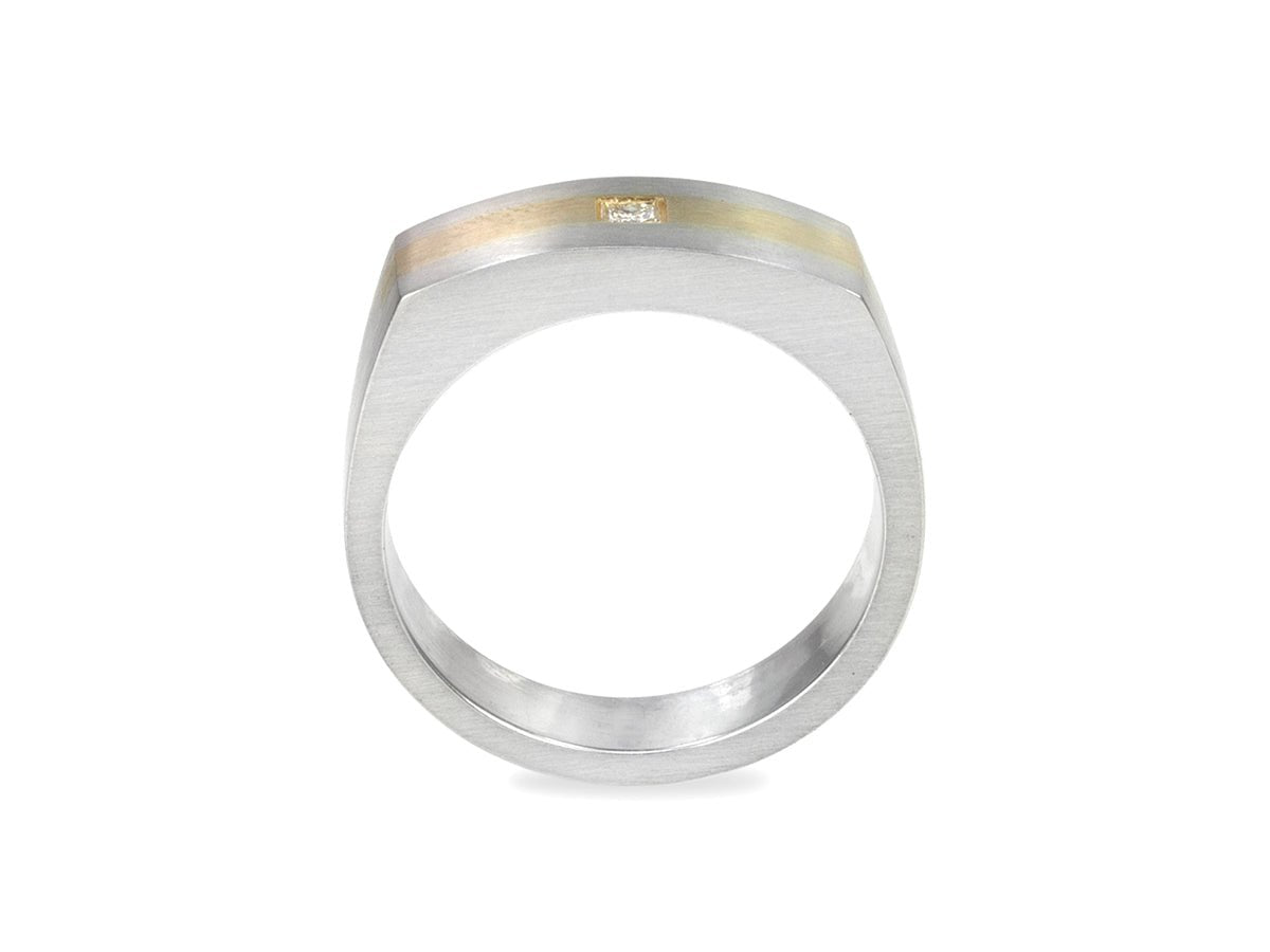 Surface Two-Toned Ring - Pamela Lauz Jewellery