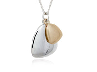 Terra Duo Pebble Silver and Bronze Necklace - Pamela Lauz Jewellery