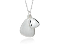 Terra Duo Pebble Silver and Bronze Necklace - Pamela Lauz Jewellery