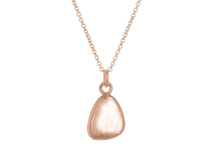 Terra Solid Pebble Gold Necklace - Pamela Lauz Jewellery