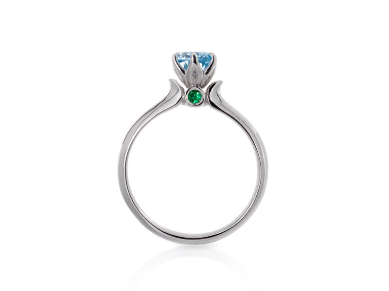Tulip Diamond Engagement Ring - Pamela Lauz Jewellery