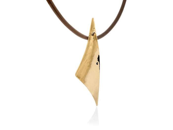 Viento Large Brass Pendant - Pamela Lauz Jewellery