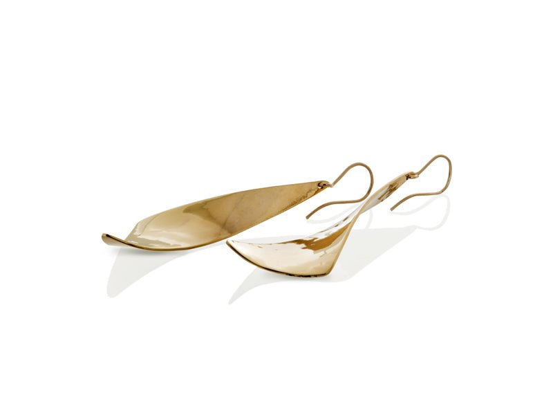 Viento Medium Brass Earrings - Pamela Lauz Jewellery