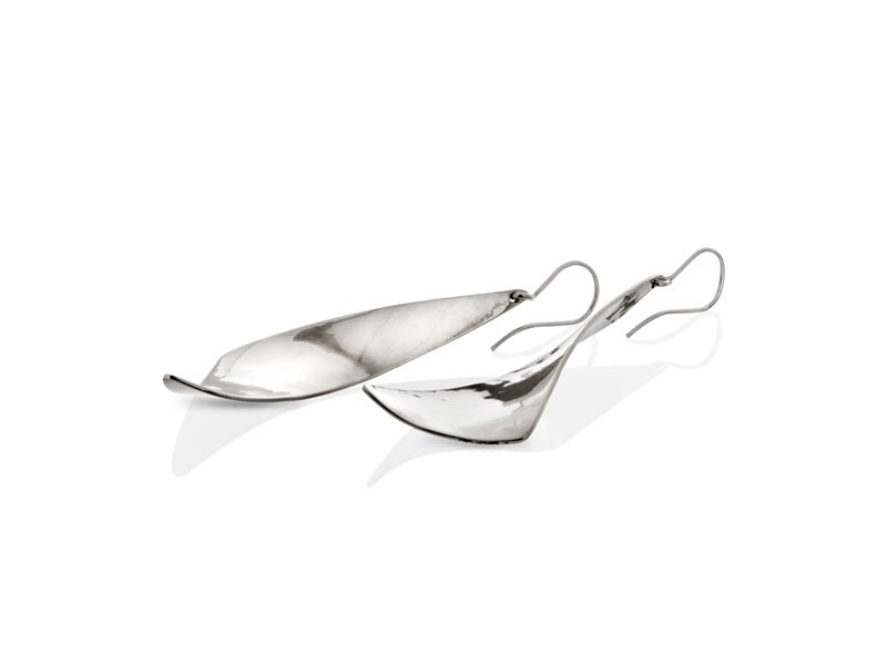 Viento Medium Silver Earrings - Pamela Lauz Jewellery