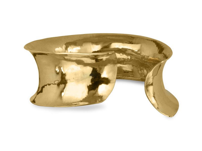 Viento Wide Symmetrical Brass Cuff - Pamela Lauz Jewellery