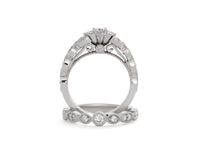 Vintage Diamond Engagement Ring and Wedding Band - Pamela Lauz Jewellery